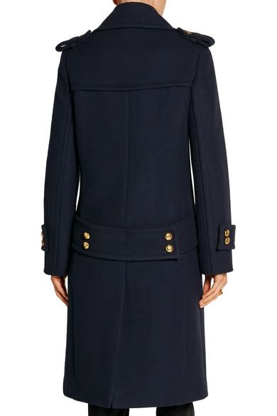 michael kors double-breasted wool coat netaporter grey|Wool Melton and Faux Fur Double.